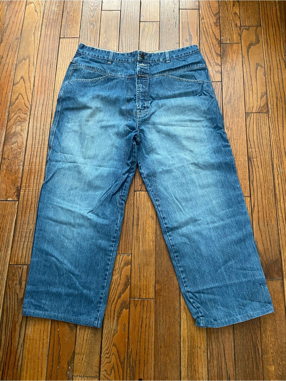 Marithe Francois Girbaud Jeans Mens 40 Blue Baggy Wide Leg